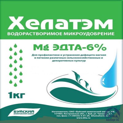 Удобрение ХЕЛАТЭМ Mg 6 Mg EDTA (ЭДТА) 6% купить в Махачкале